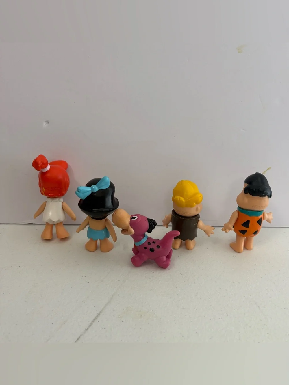 Vtg 1986 Flintstone Kids Lot of 5 Coleco Figures School Fred Wilma Barney Dino